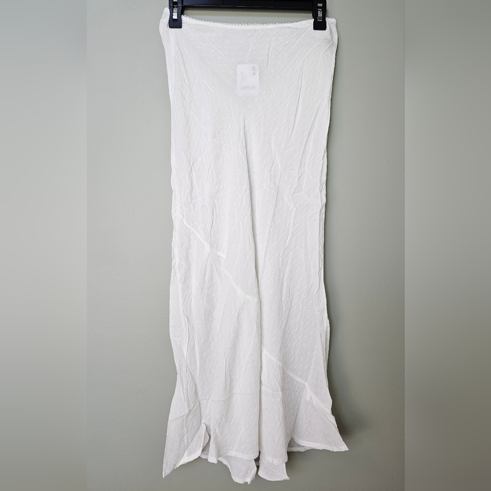 NWT Free People Sweet On You Bias Half Slip, Clean Ivory Sheer, Size Medium - Picture 9 of 10